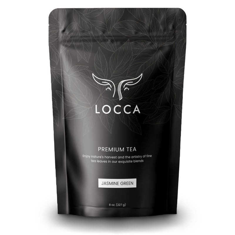 Locca Jasmine Green Tea - Loose Leaf, Exquisite Flavor, Perfect for Boba & Bubble Tea - 8oz (227g) Bulk - Image 1